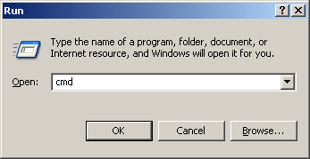 Run Dialog Box