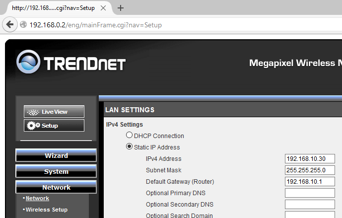 IP Settings