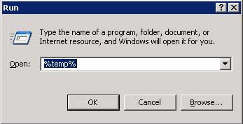 Run Dialog Window