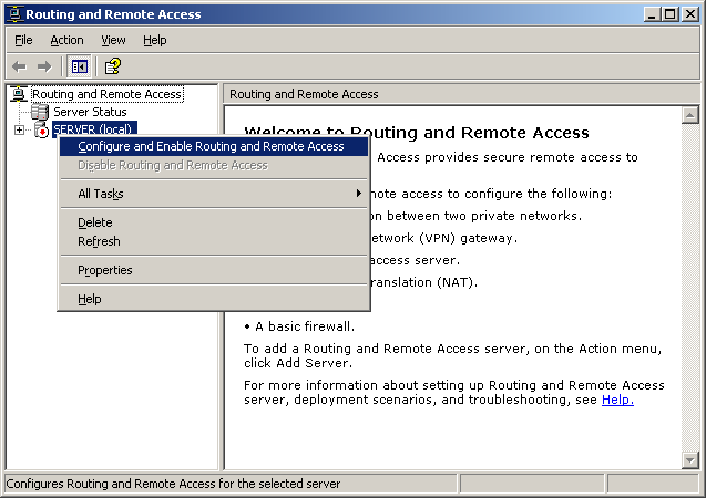 Routing And Remote Access