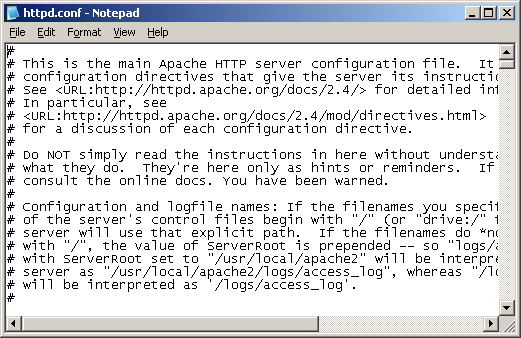 Apache conf File